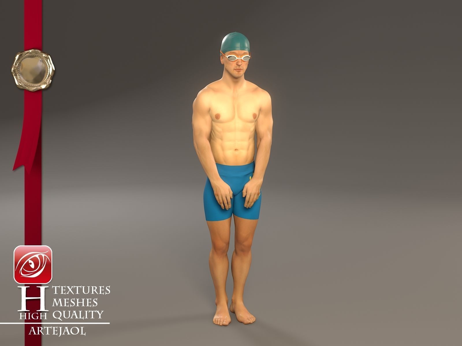 Swimmingpool Male ACC 3140 0001 3D model_8