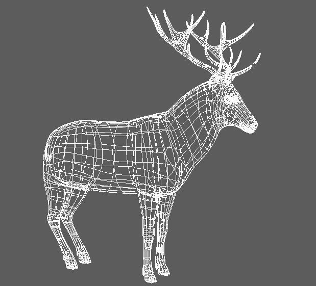 Reindeer RIgged and Animated 3D model_12