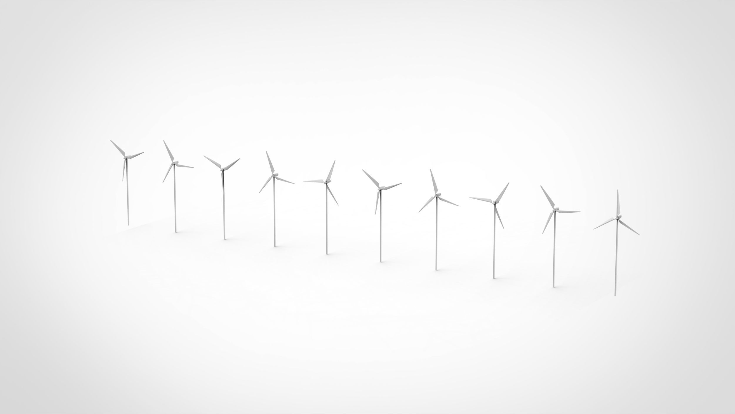 Wind-power generation 3D model_2