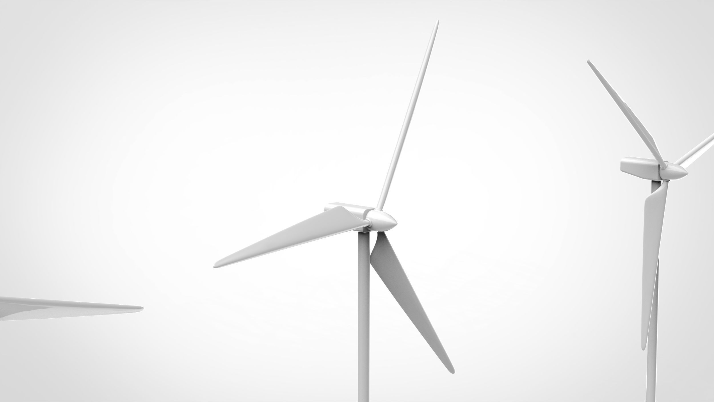 Wind-power generation 3D model_3