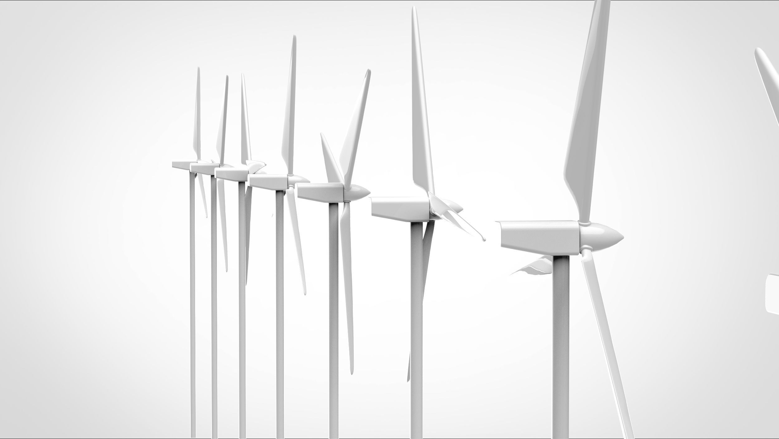 Wind-power generation 3D model_6