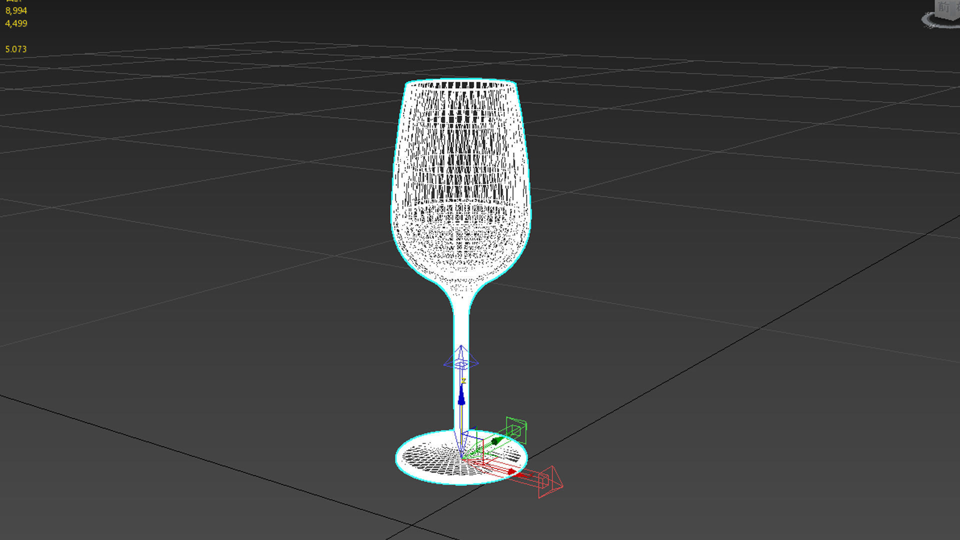 wine glass 3D model_8