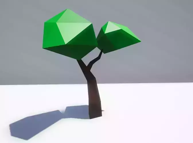 Lowpoly Tree polygonal