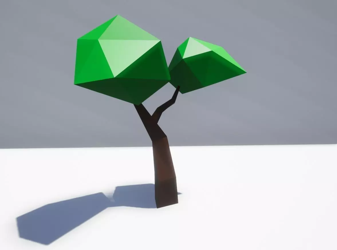 Lowpoly Tree polygonal Free low-poly 3D model