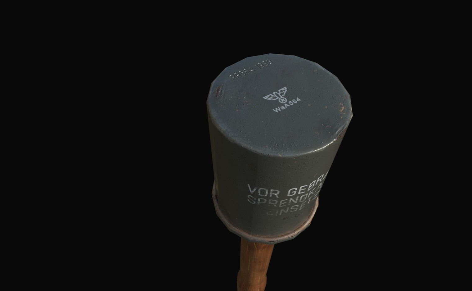 Grenades grenade canister Low-poly 3D model_10