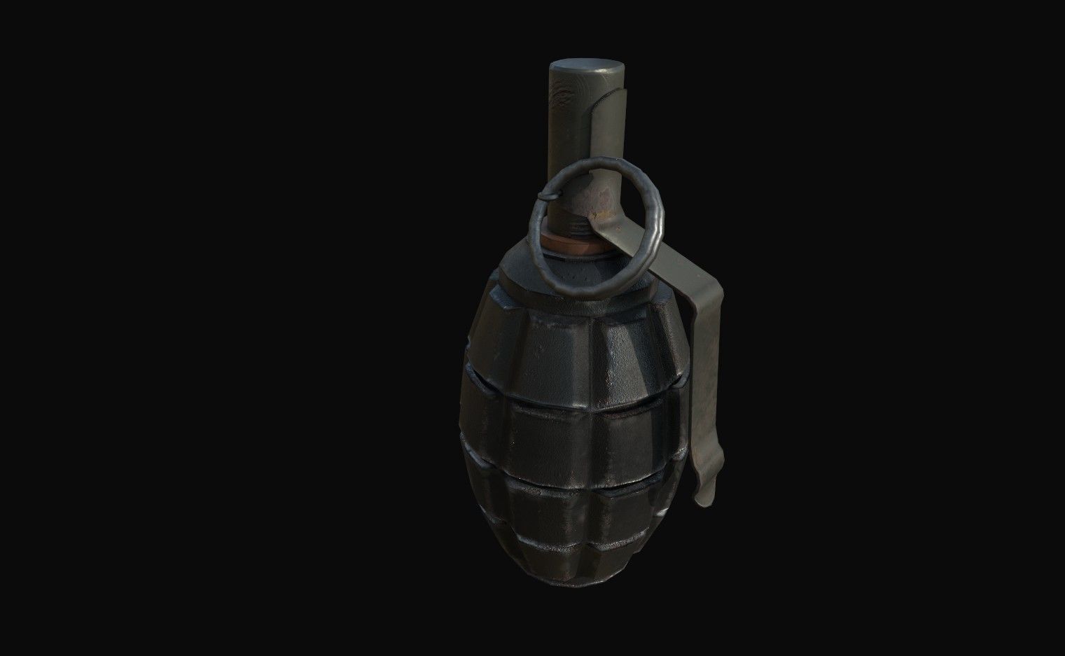 Grenades grenade canister Low-poly 3D model_13