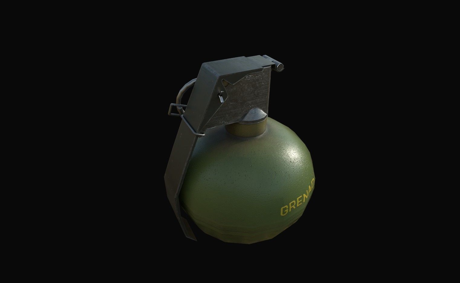 Grenades grenade canister Low-poly 3D model_18