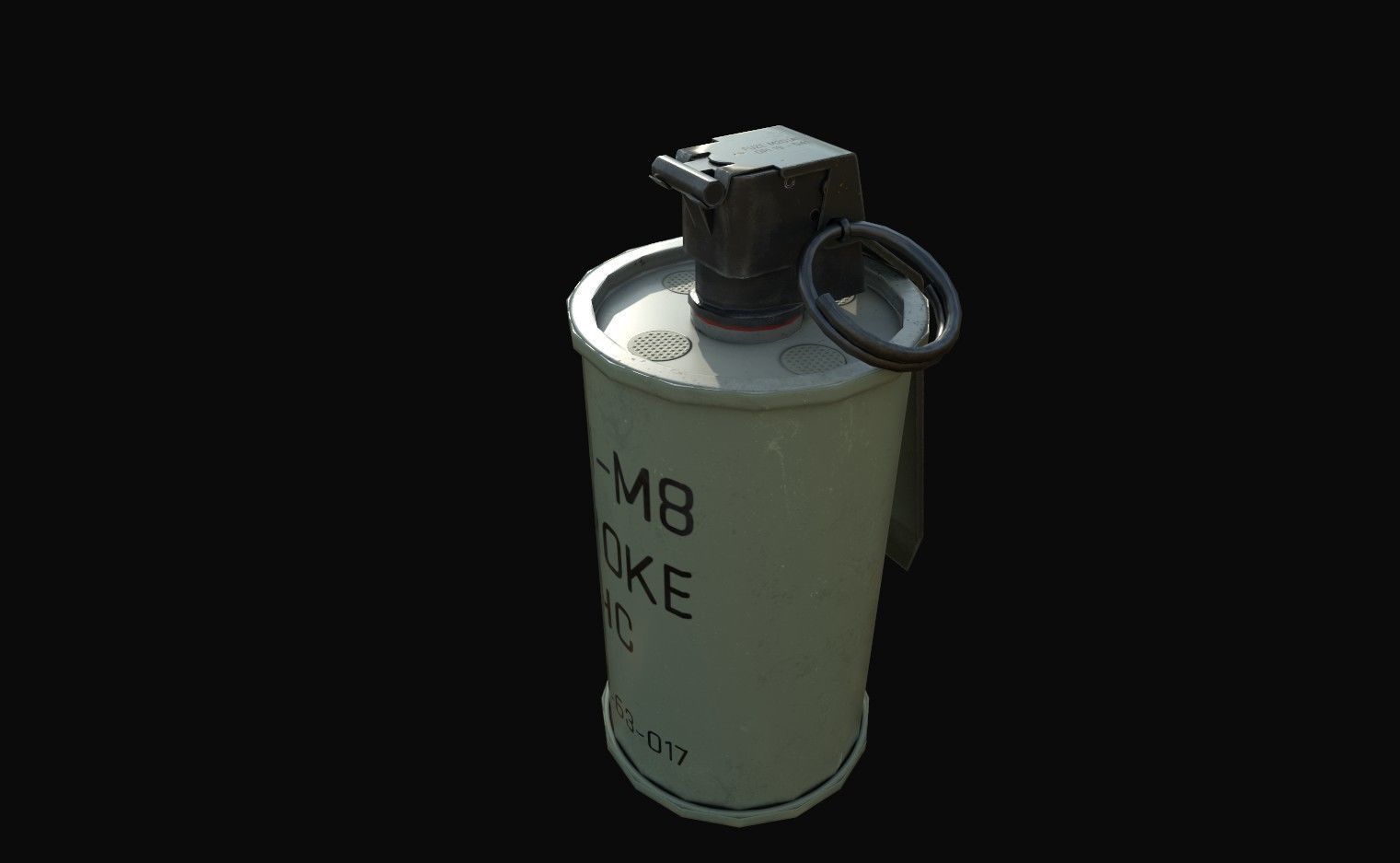 Grenades grenade canister Low-poly 3D model_4