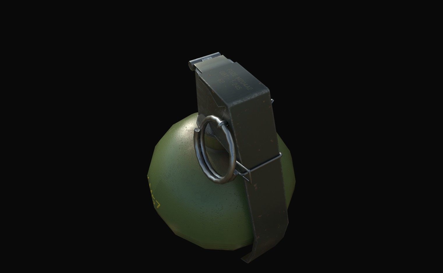 Grenades grenade canister Low-poly 3D model_19
