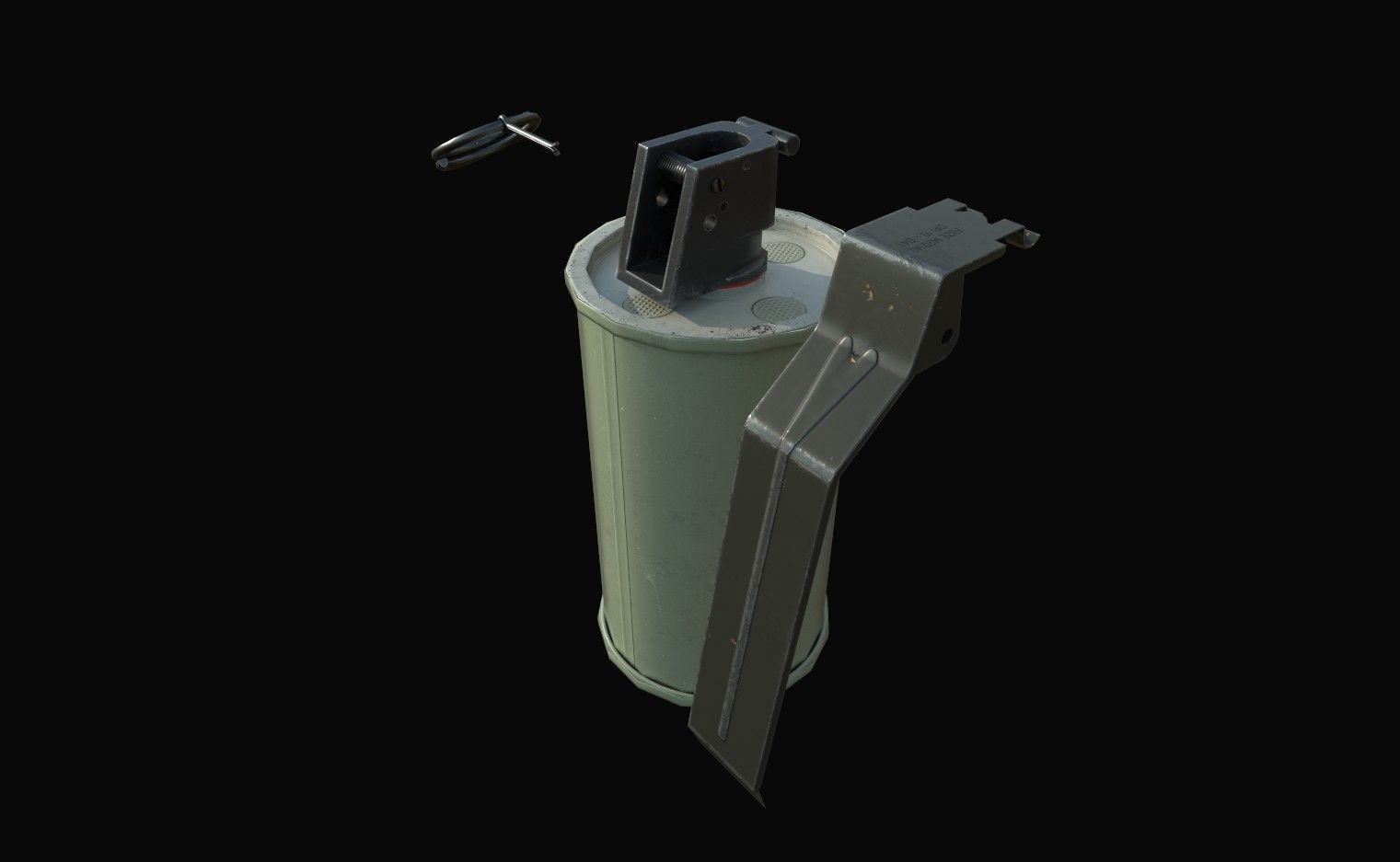 Grenades grenade canister Low-poly 3D model_8