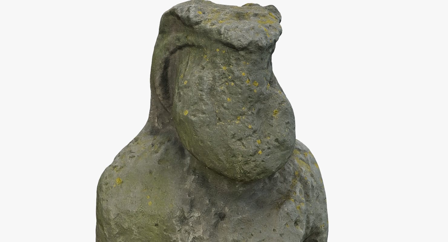 Ancient statue 3D Free 3D model_5