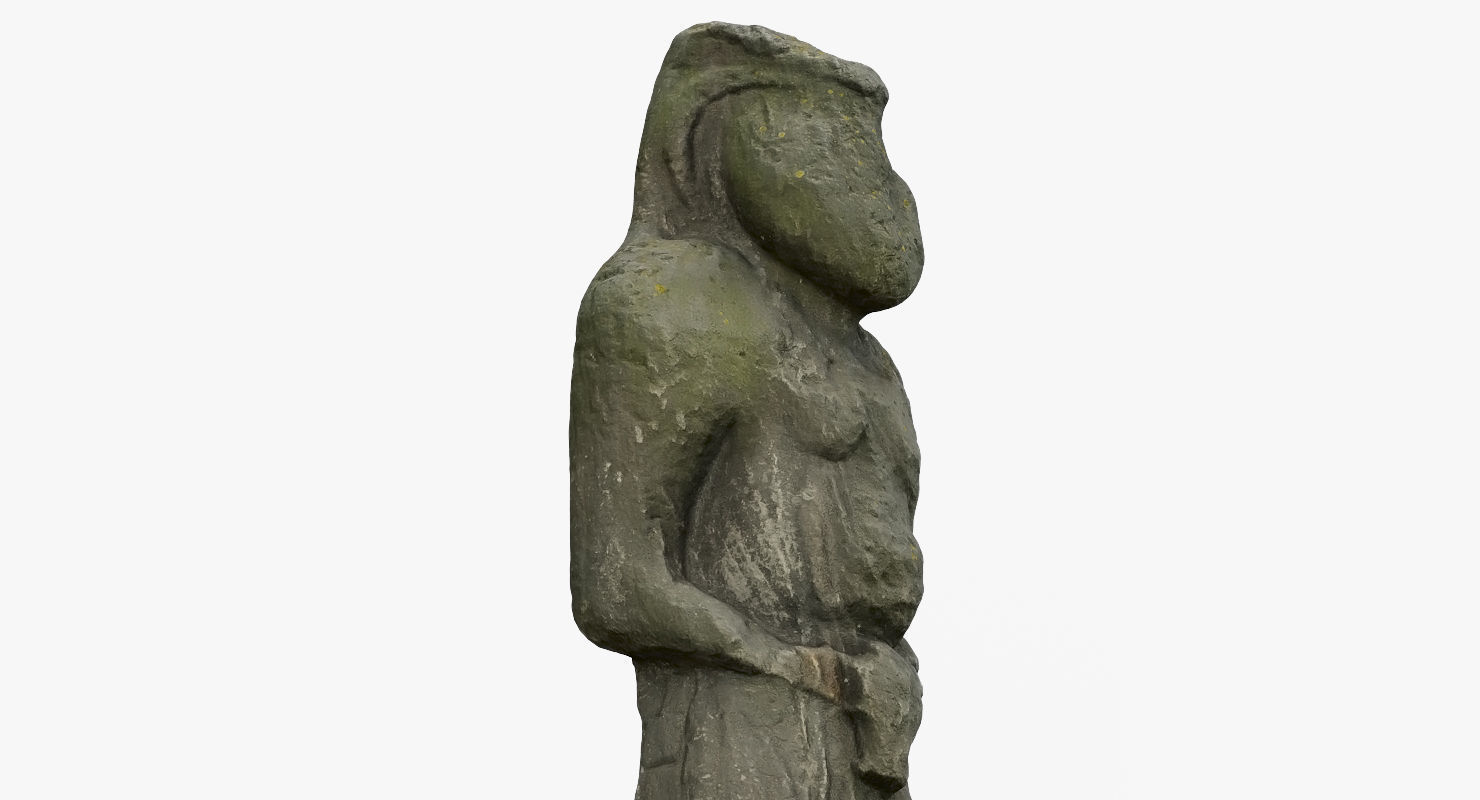 Ancient statue 3D Free 3D model_12