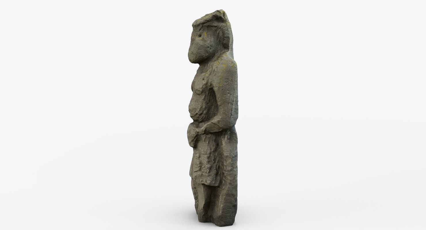Ancient statue 3D Free 3D model_3