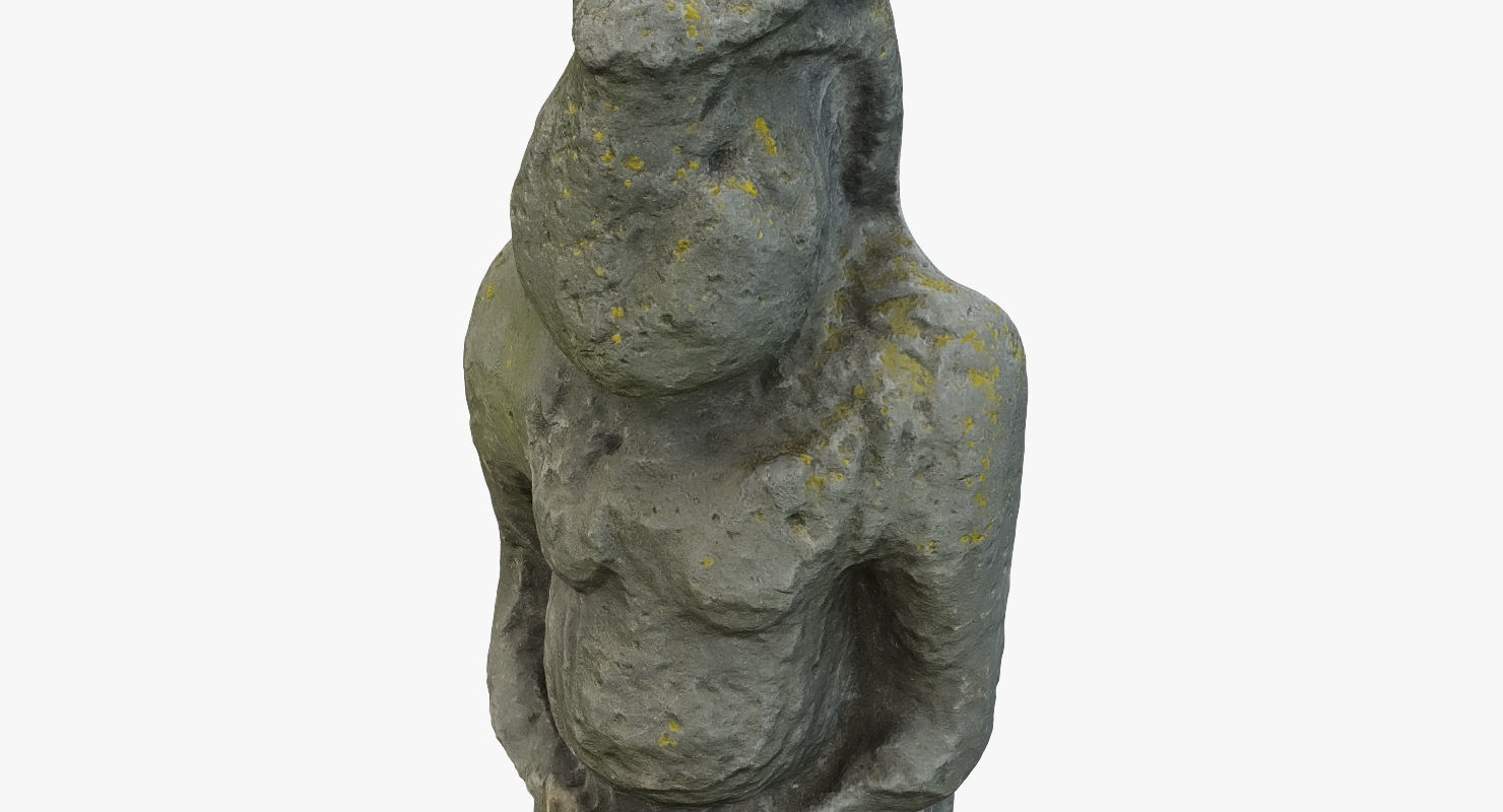 Ancient statue 3D Free 3D model_6