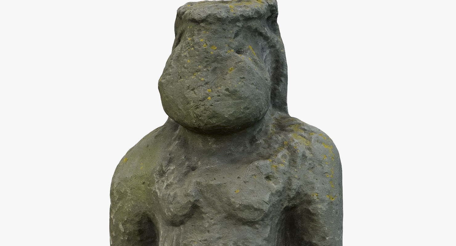 Ancient statue 3D Free 3D model_9
