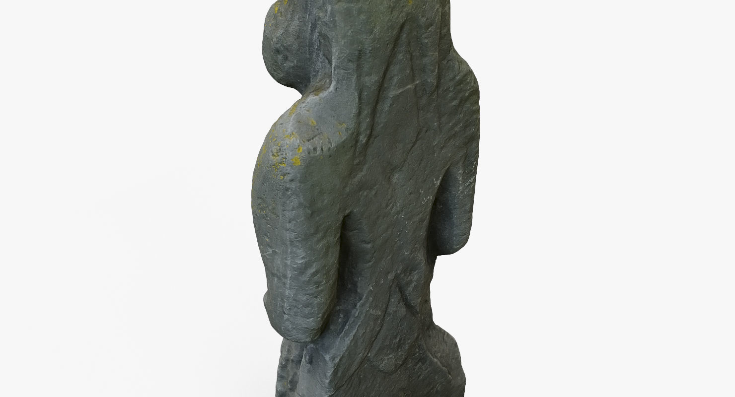 Ancient statue 3D Free 3D model_8
