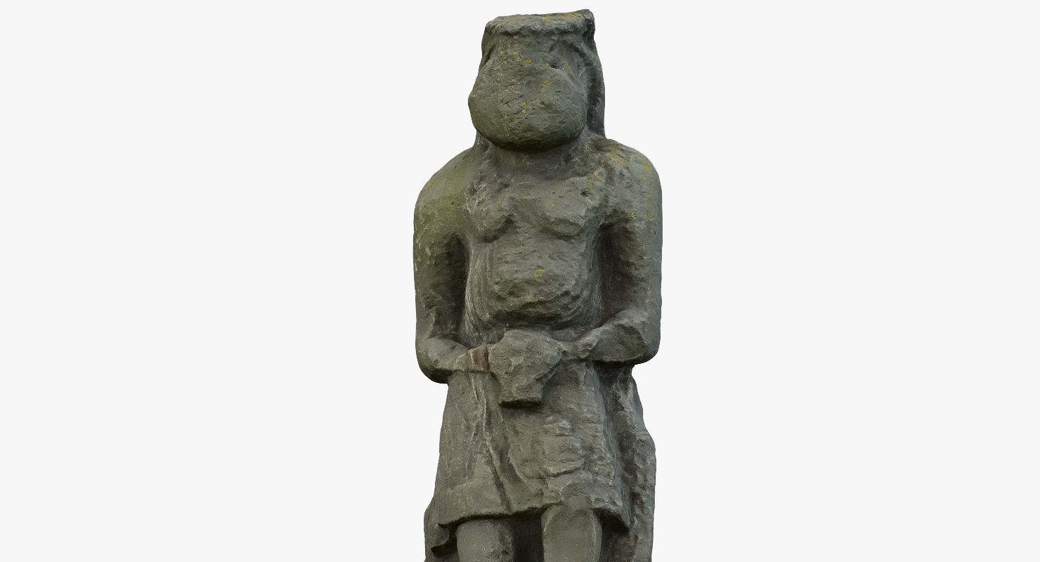Ancient statue 3D Free 3D model_11