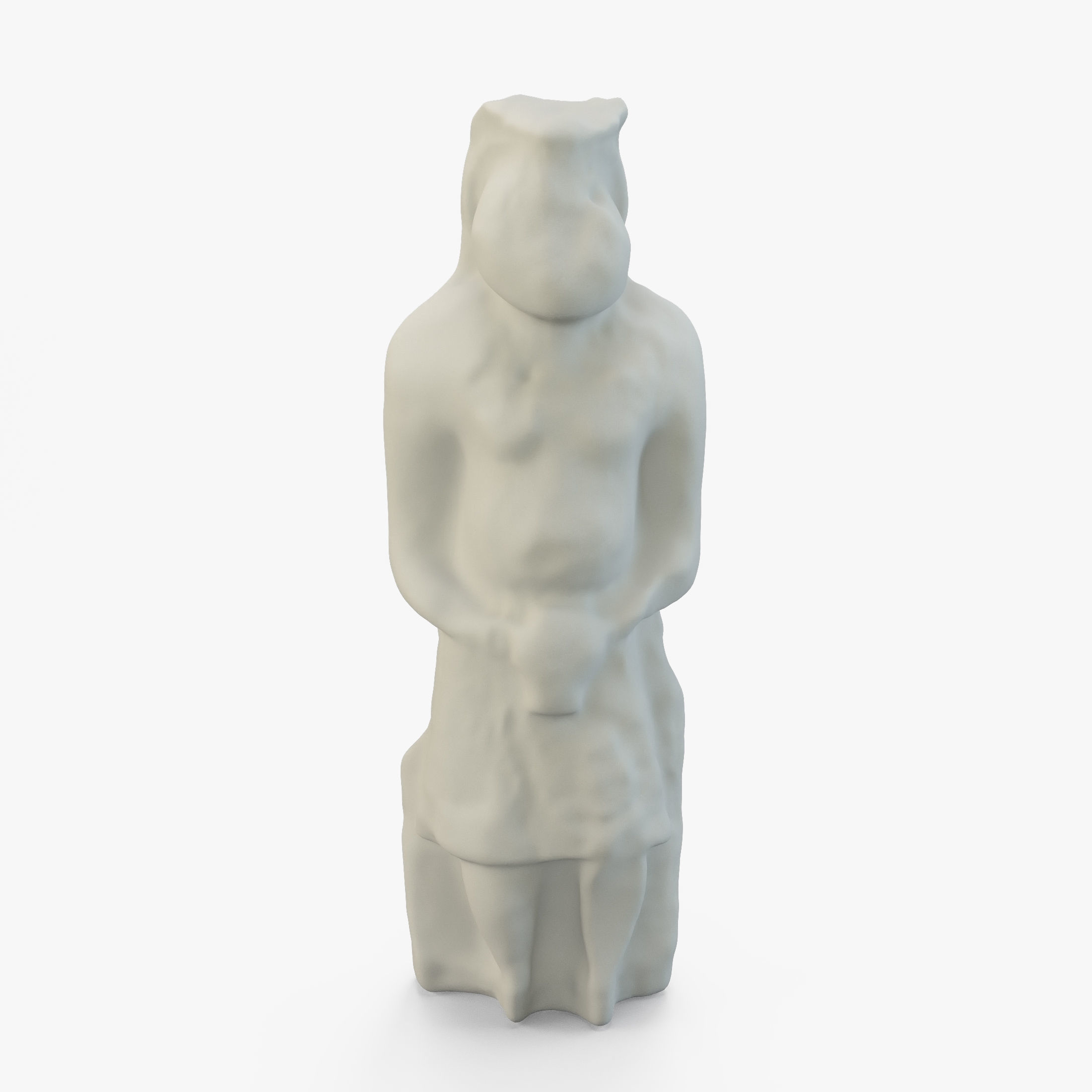 Ancient statue 3D Free 3D model_16