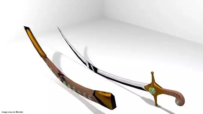 Sword - Arabic Saif 3D model