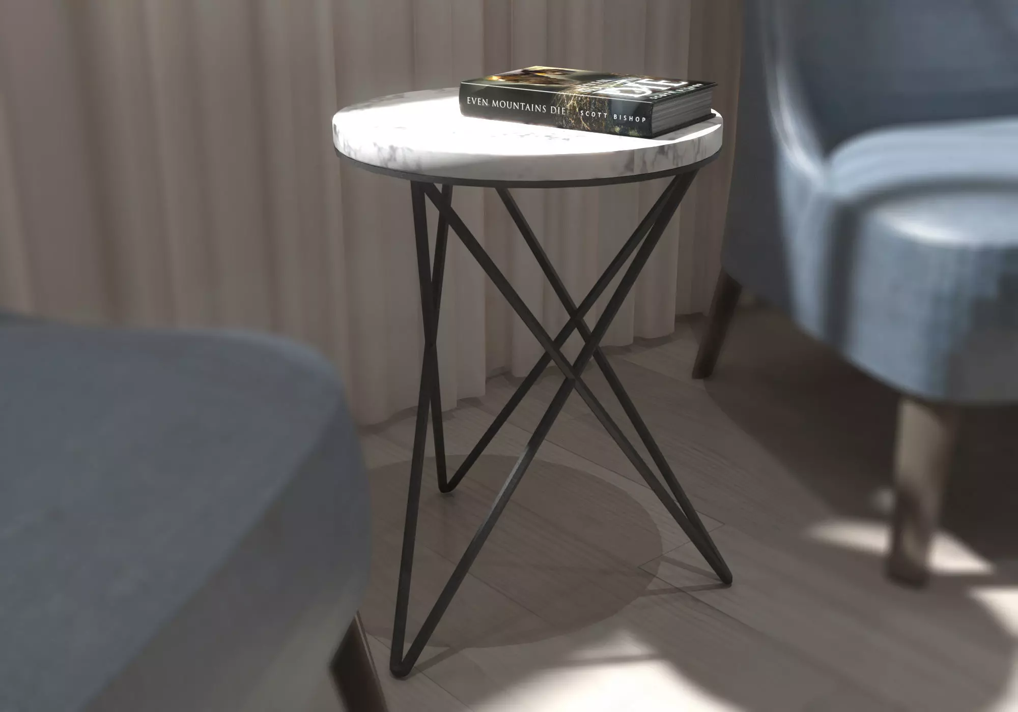 Coffee Table 3D Model Free 3D model_0