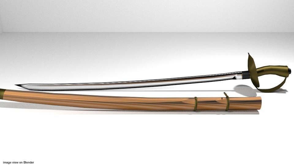 Sword - Sabre 3D model_1