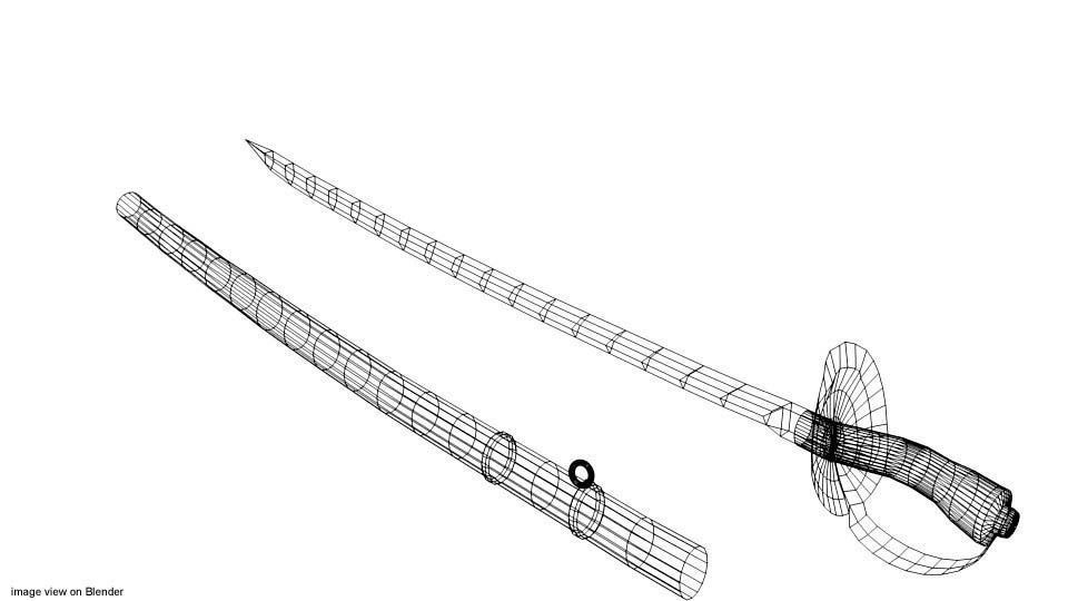 Sword - Sabre 3D model_3
