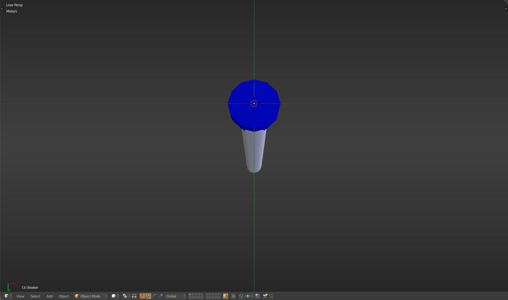 Beaker thermometer Low-poly 3D model_38