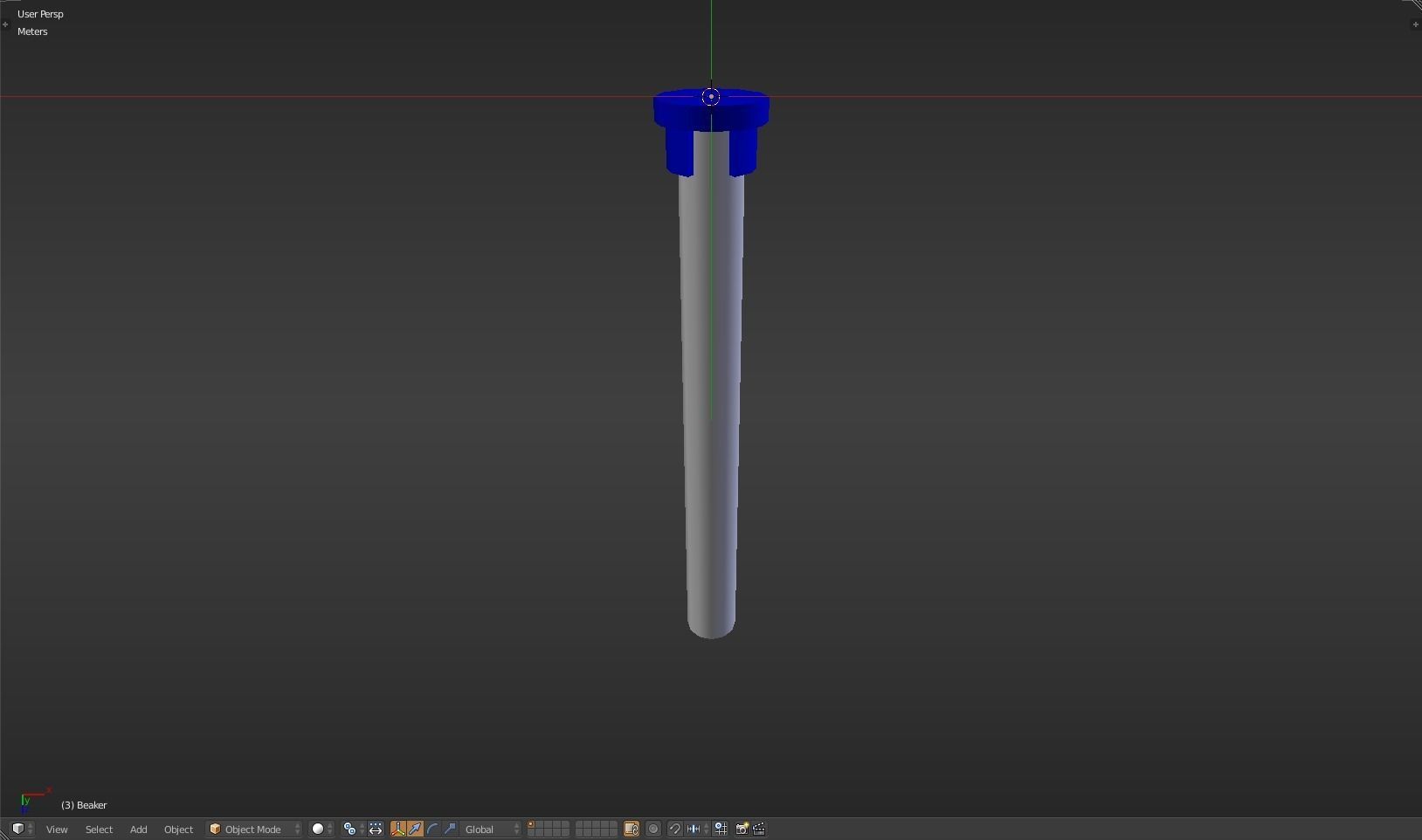 Beaker thermometer Low-poly 3D model_35