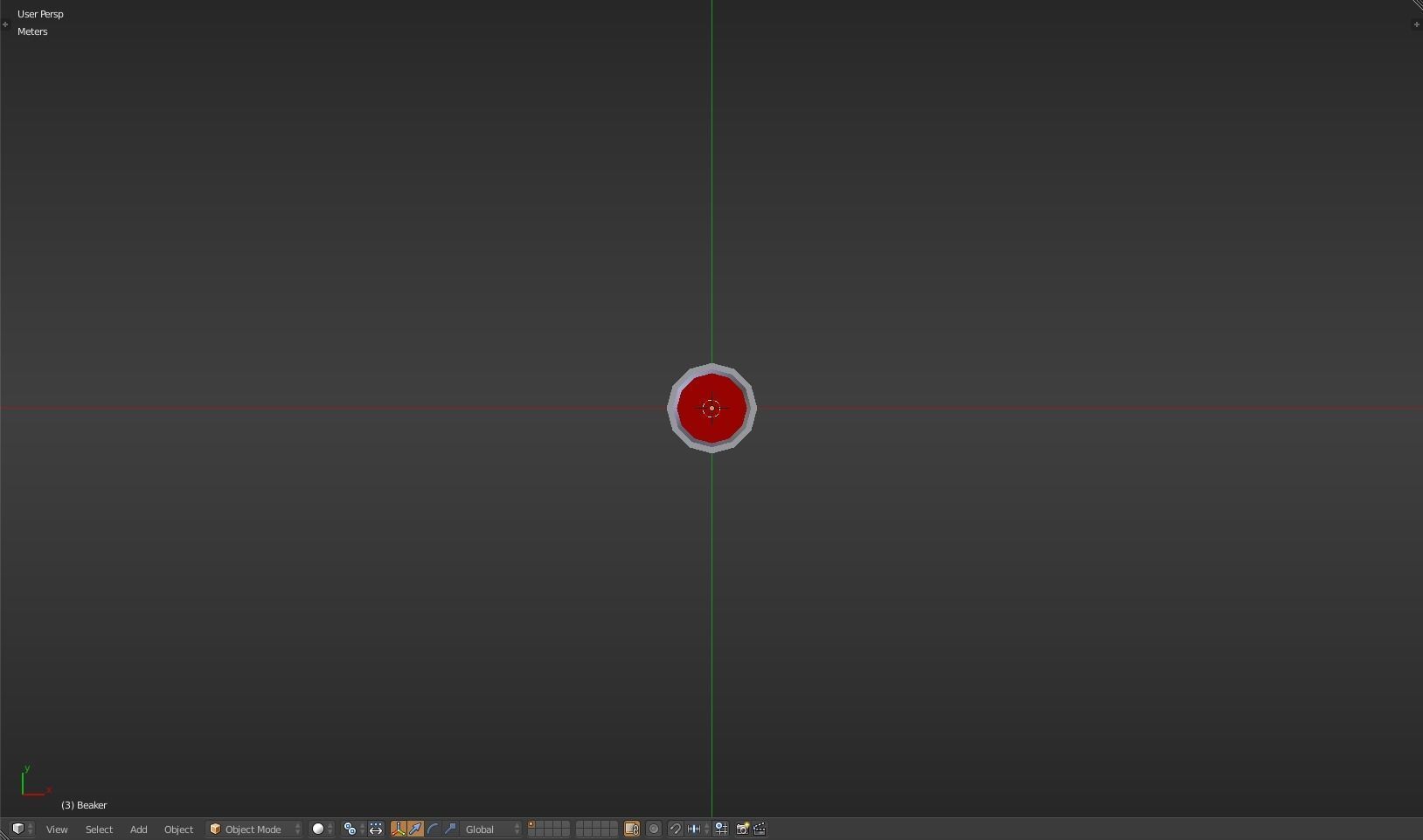 Beaker thermometer Low-poly 3D model_27