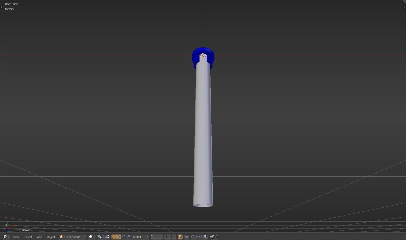 Beaker thermometer Low-poly 3D model_31