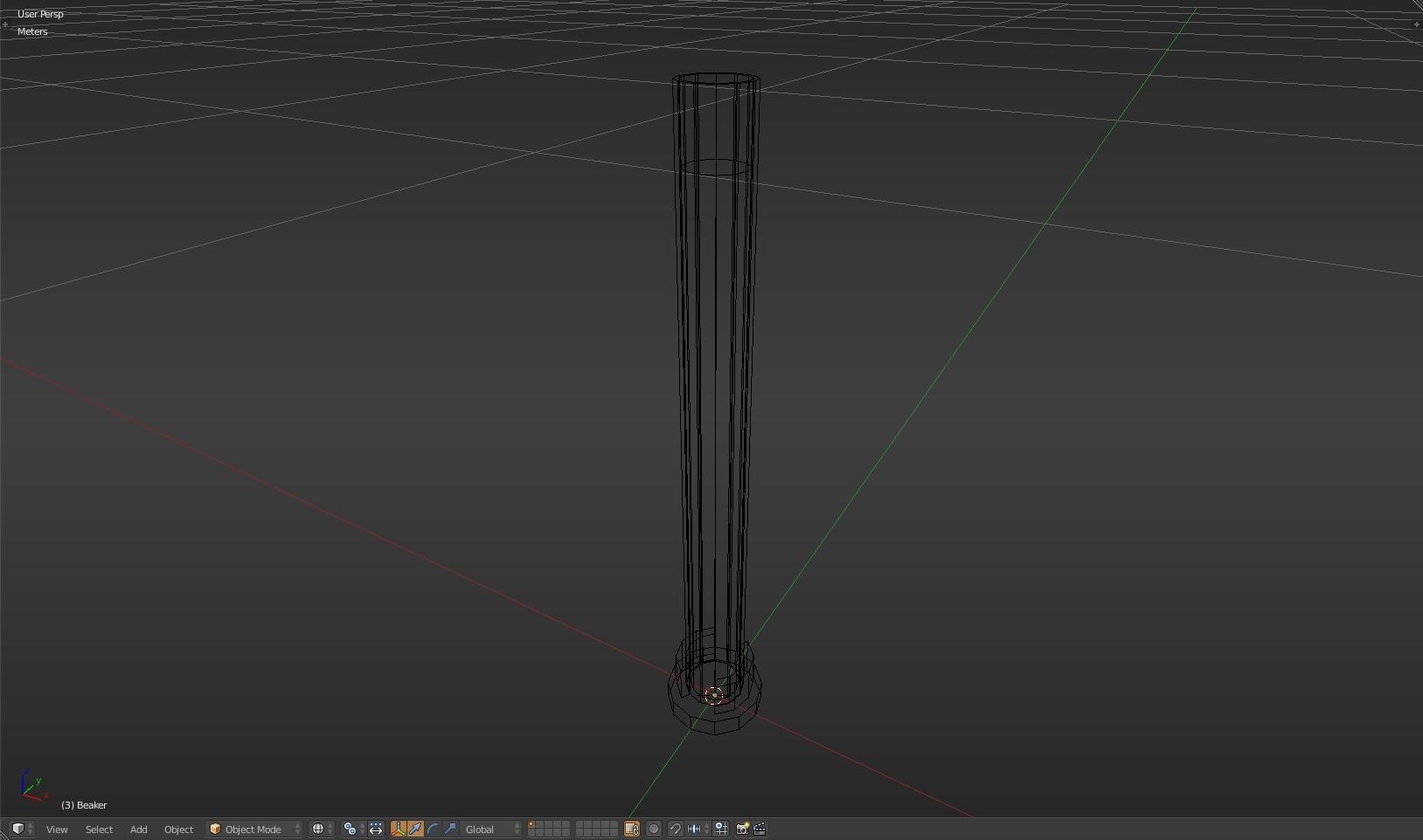 Beaker thermometer Low-poly 3D model_11