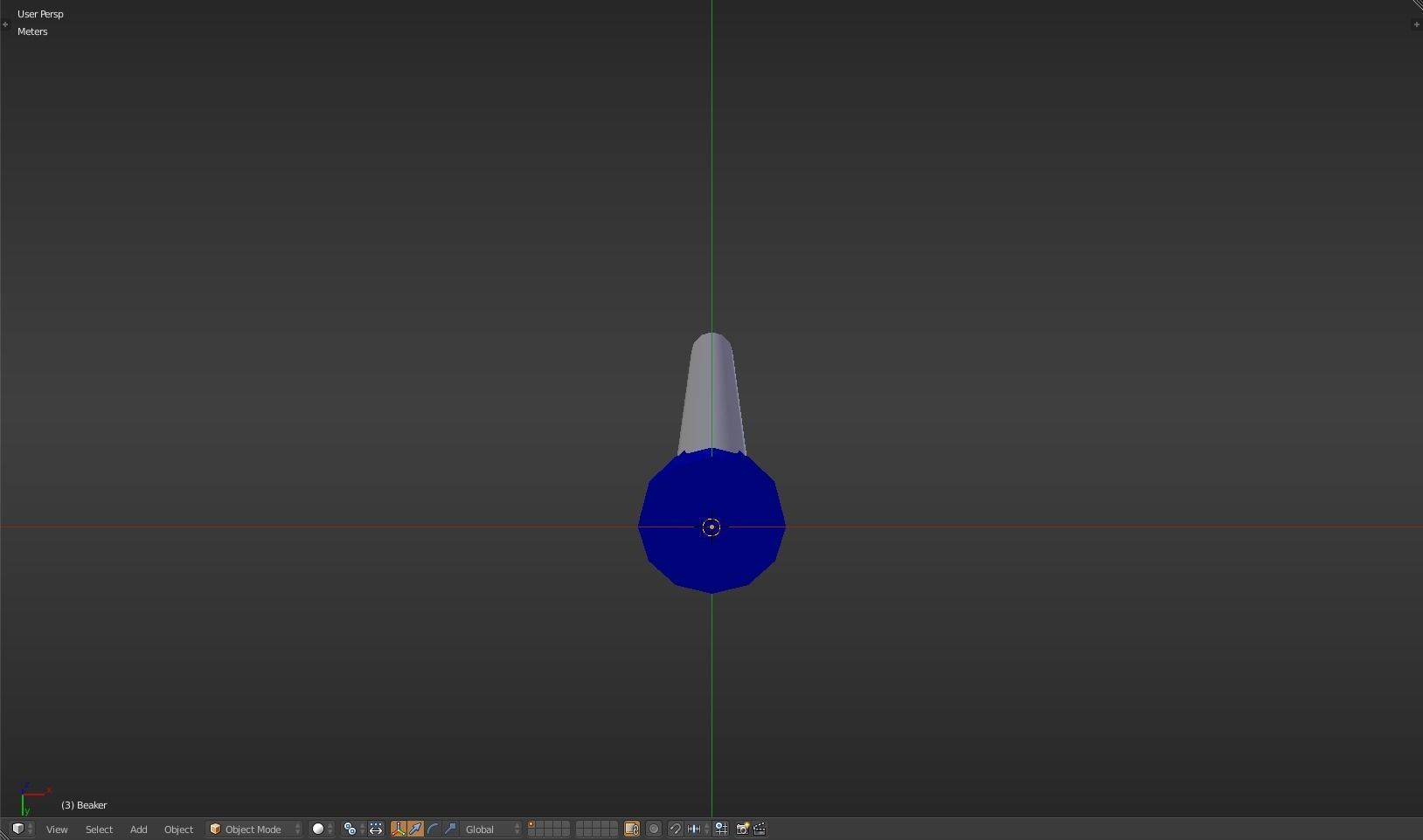 Beaker thermometer Low-poly 3D model_40