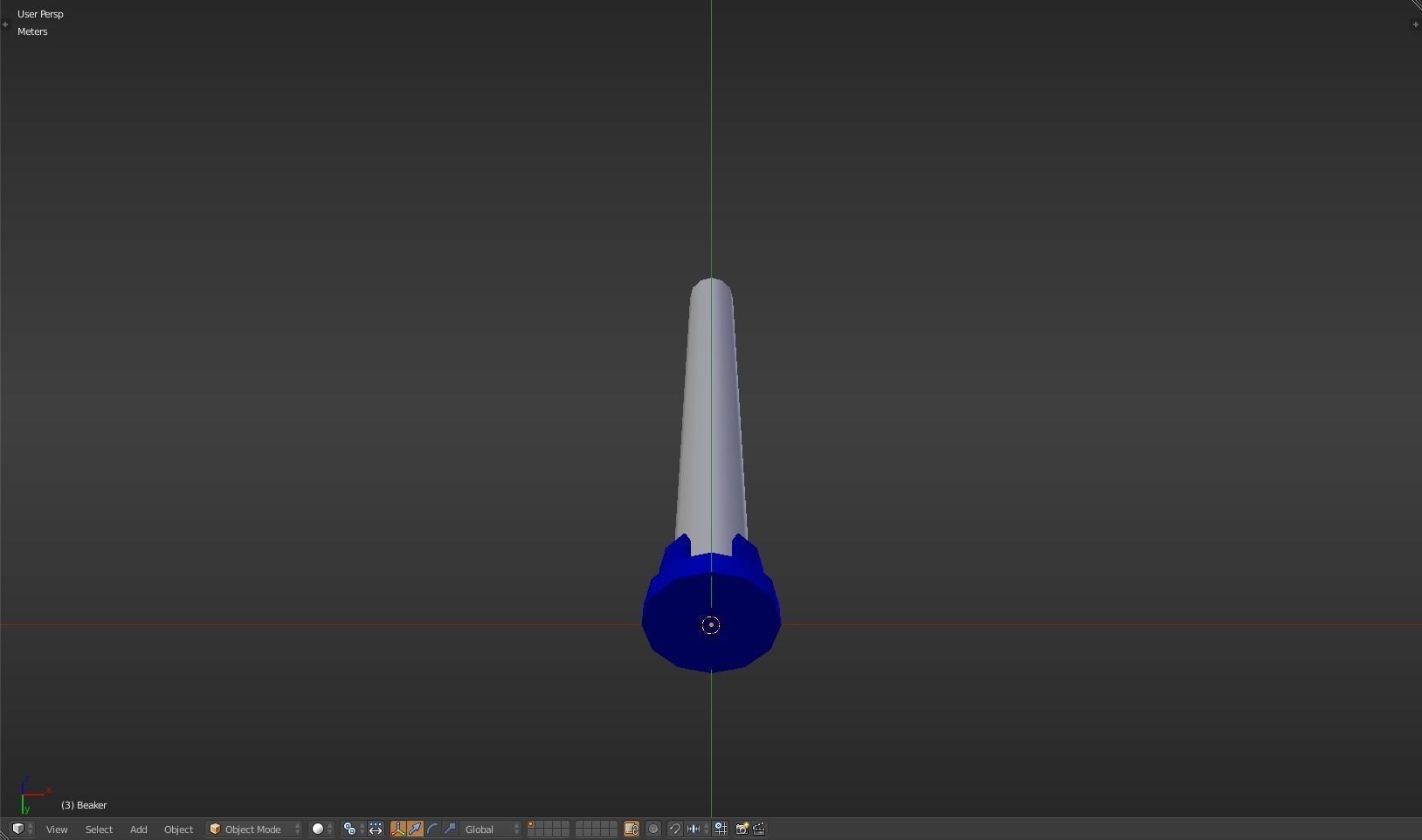 Beaker thermometer Low-poly 3D model_41