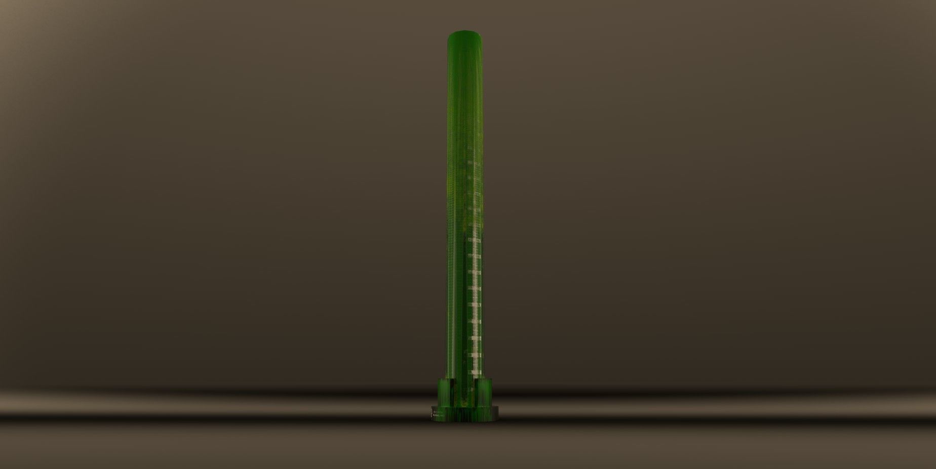 Beaker thermometer Low-poly 3D model_6