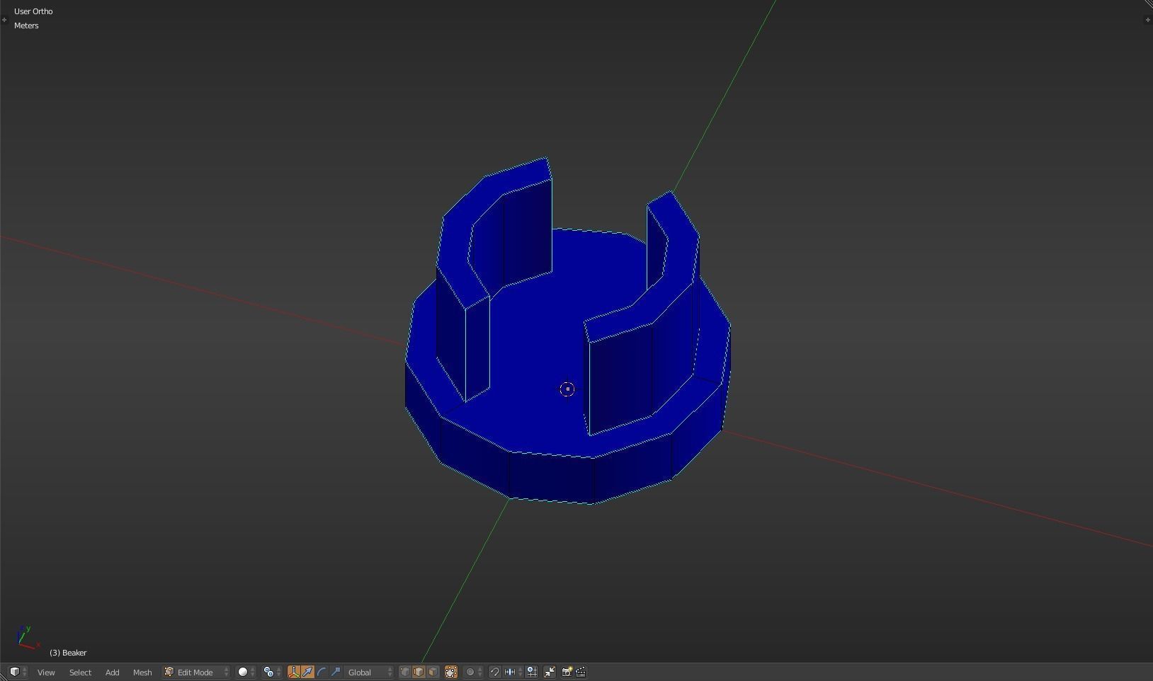 Beaker thermometer Low-poly 3D model_18