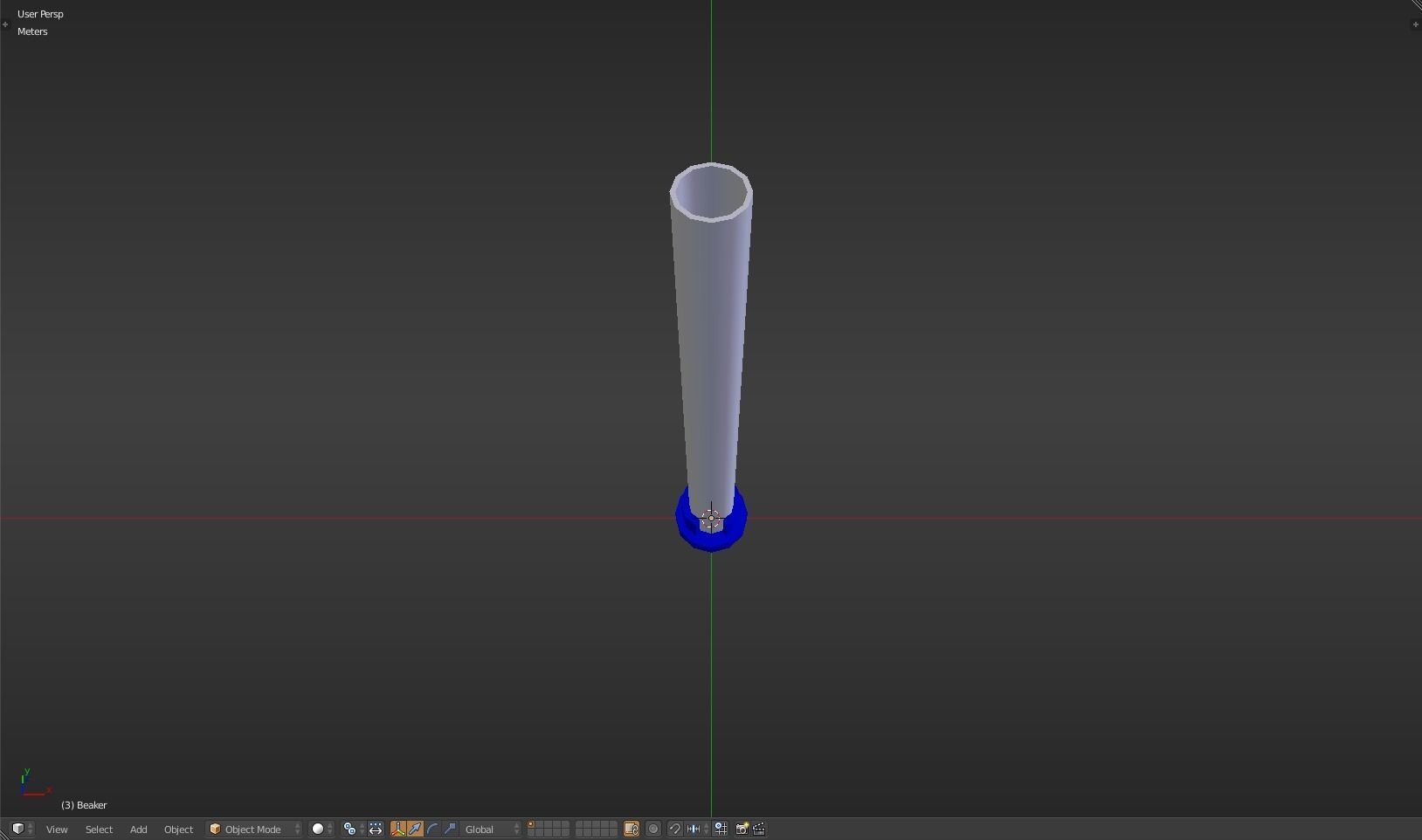 Beaker thermometer Low-poly 3D model_25