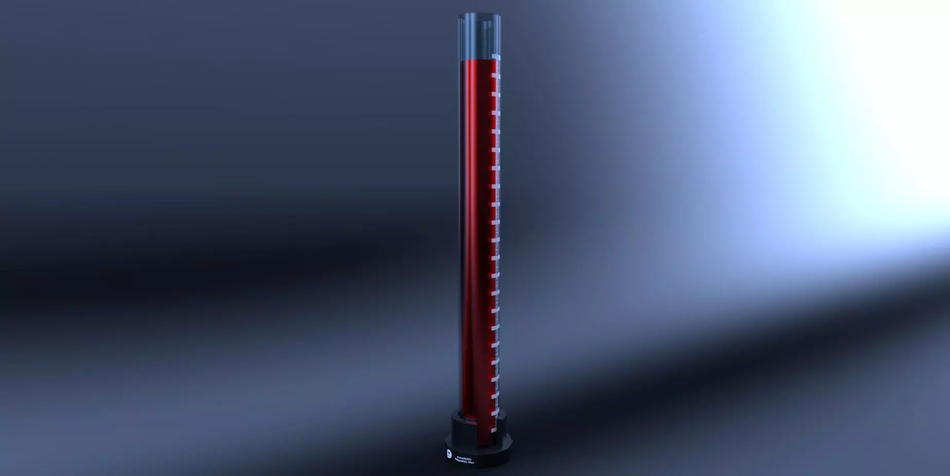 Beaker thermometer Low-poly 3D model_0