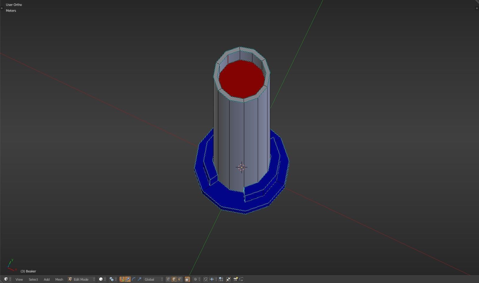 Beaker thermometer Low-poly 3D model_20