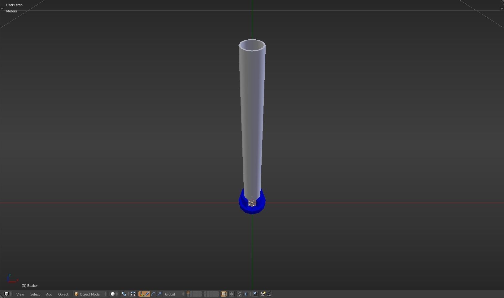 Beaker thermometer Low-poly 3D model_24