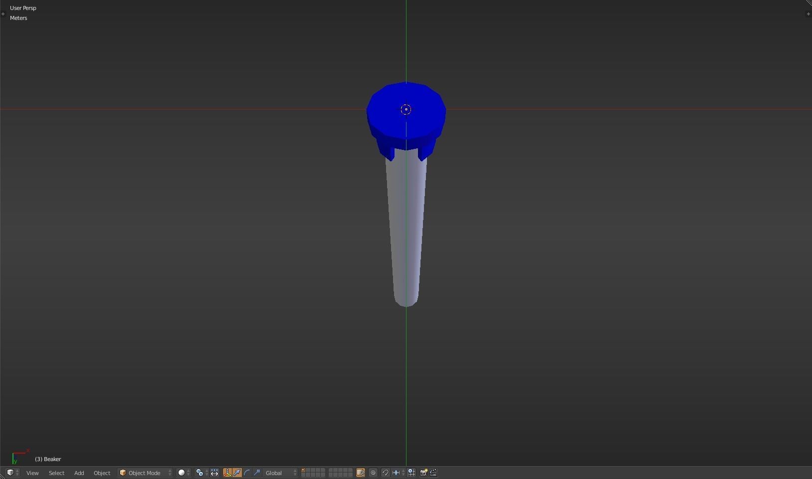 Beaker thermometer Low-poly 3D model_37