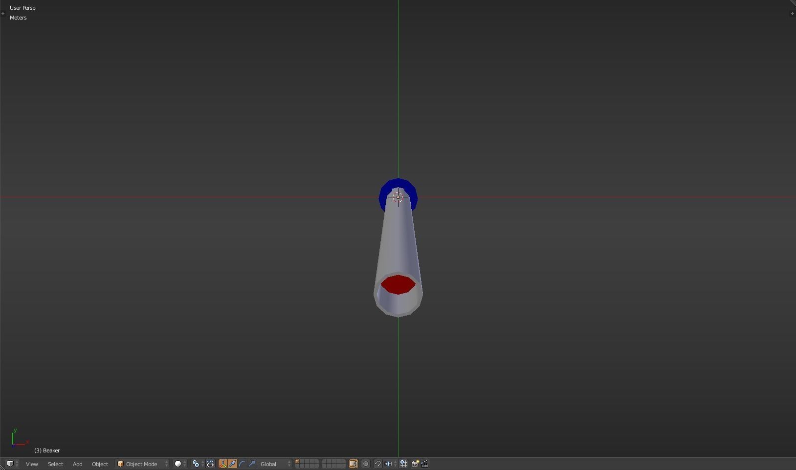 Beaker thermometer Low-poly 3D model_28