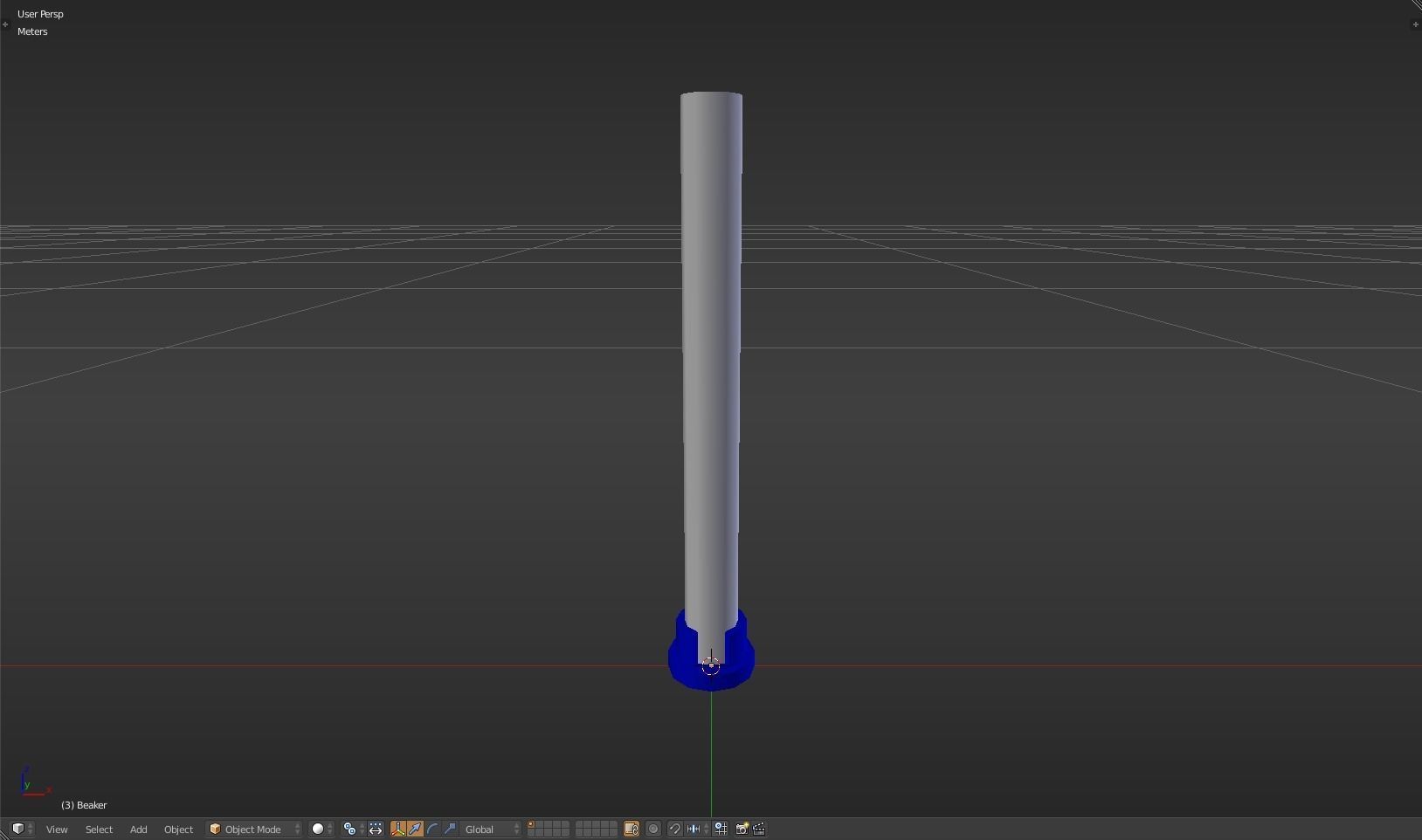 Beaker thermometer Low-poly 3D model_22