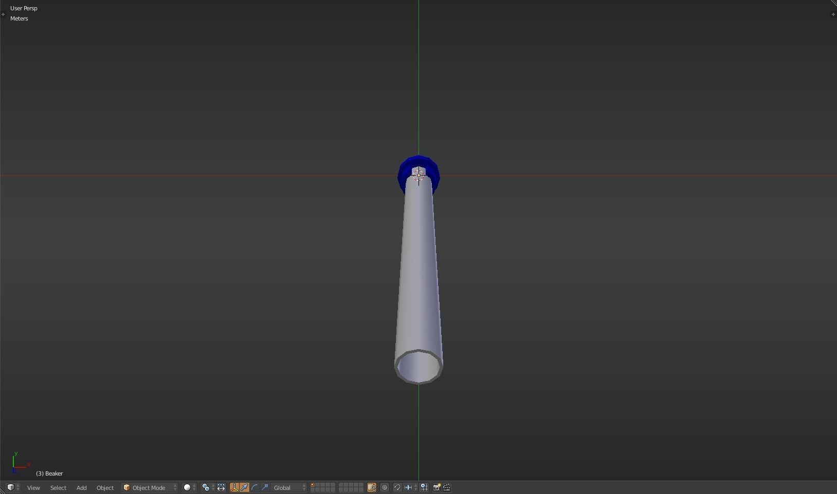 Beaker thermometer Low-poly 3D model_29