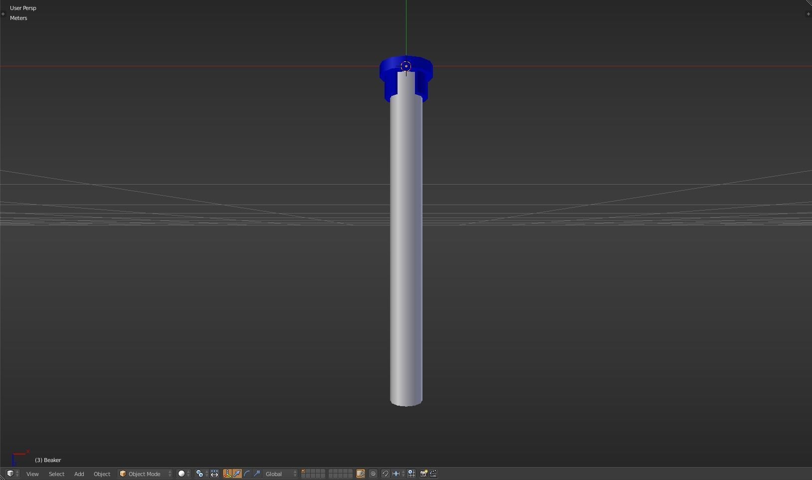 Beaker thermometer Low-poly 3D model_33