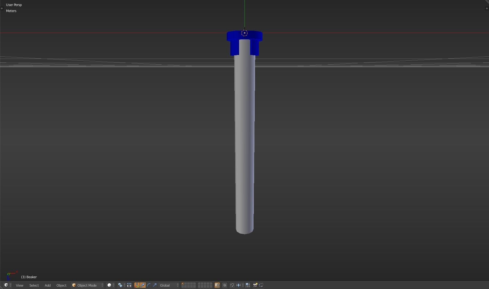 Beaker thermometer Low-poly 3D model_34