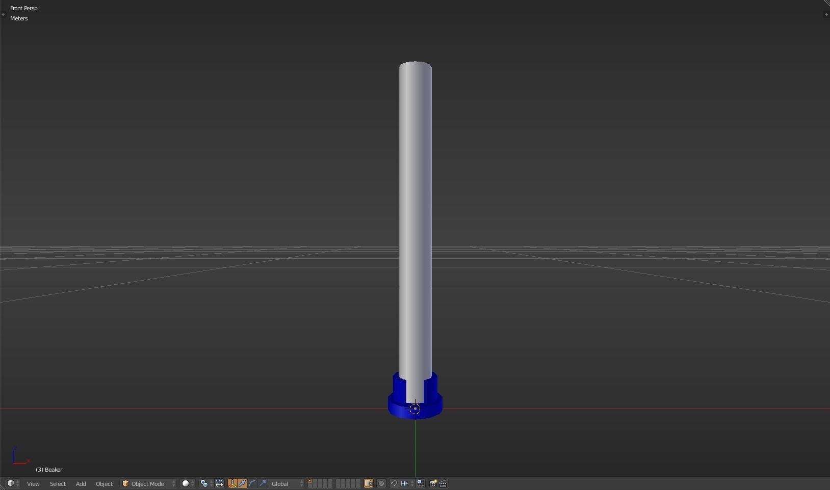 Beaker thermometer Low-poly 3D model_21