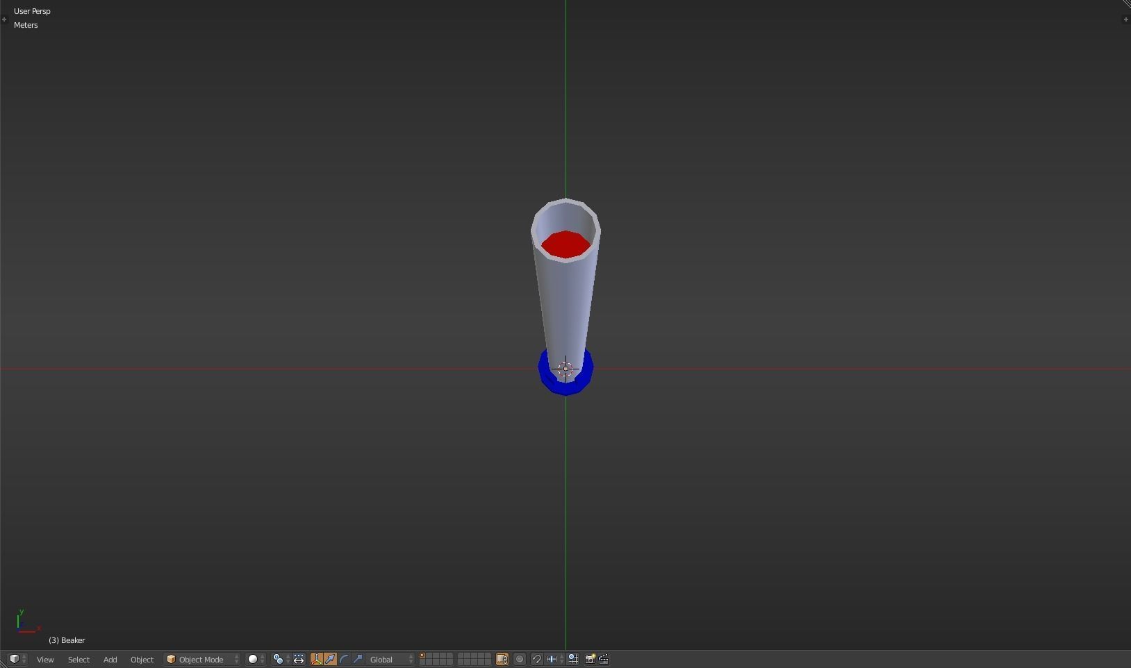 Beaker thermometer Low-poly 3D model_26