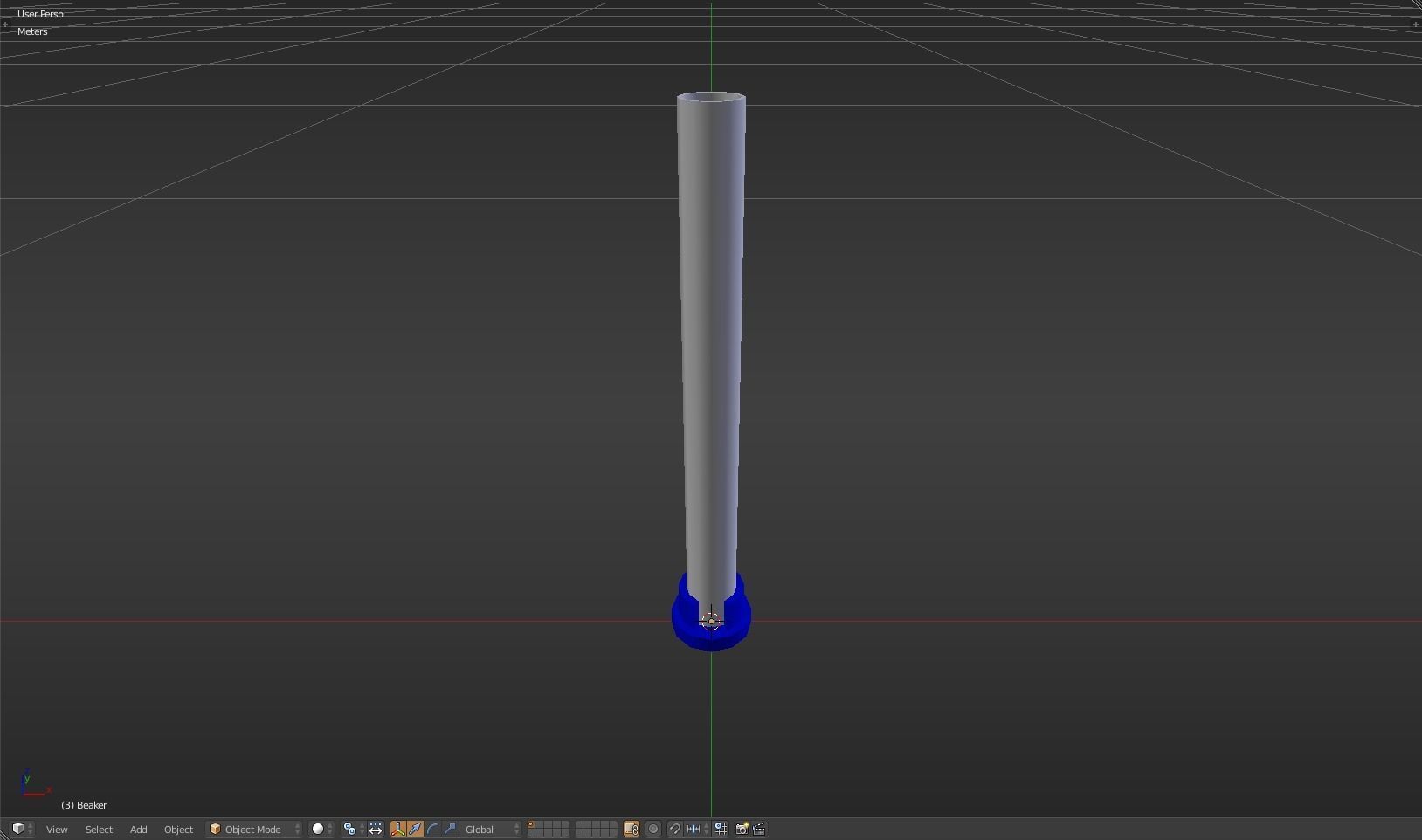Beaker thermometer Low-poly 3D model_23