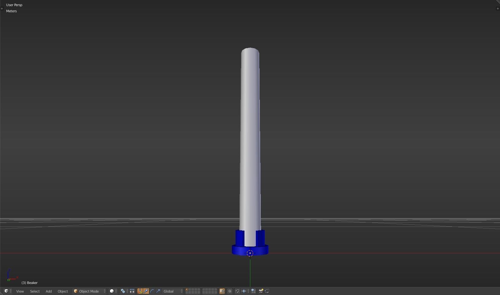 Beaker thermometer Low-poly 3D model_43