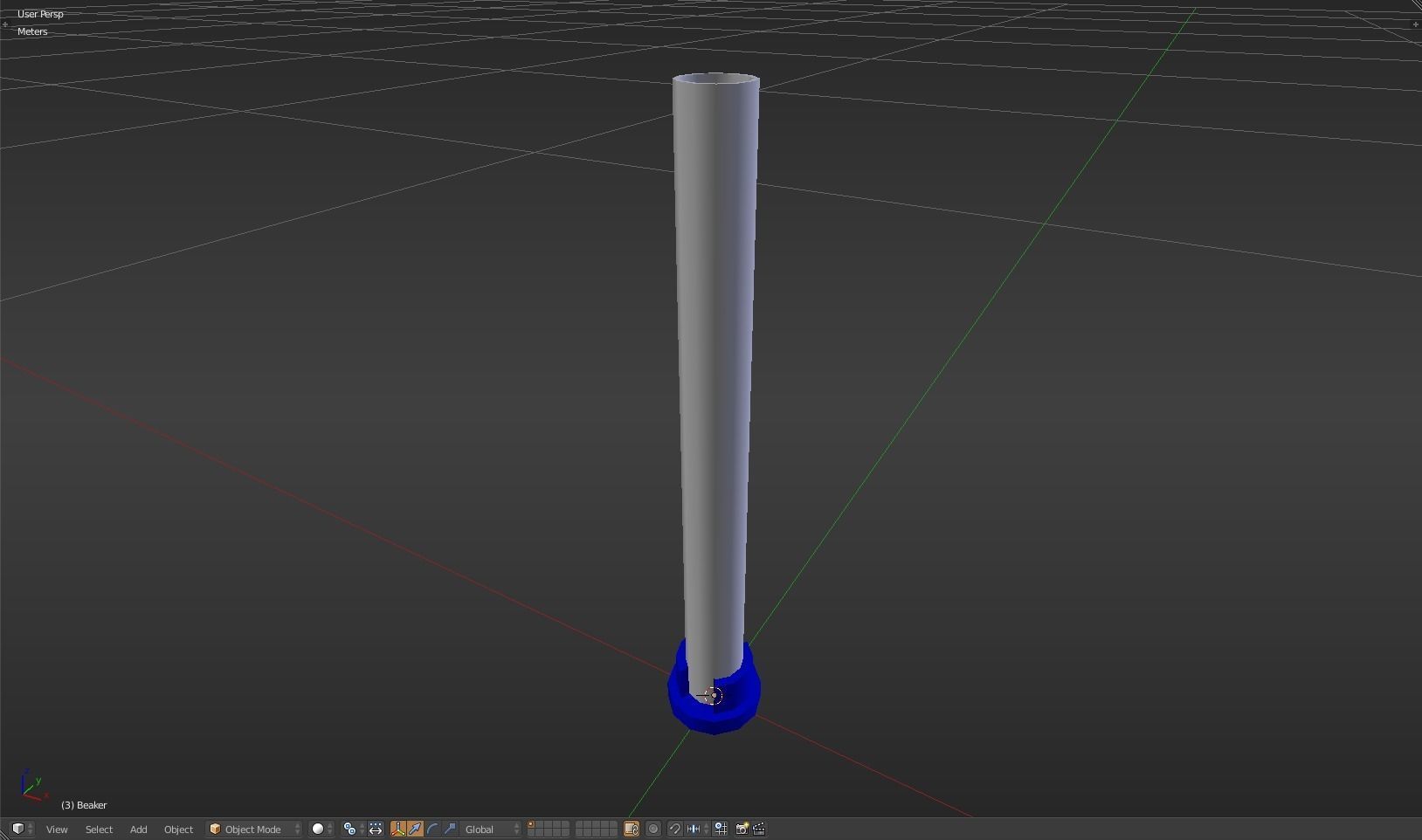 Beaker thermometer Low-poly 3D model_12